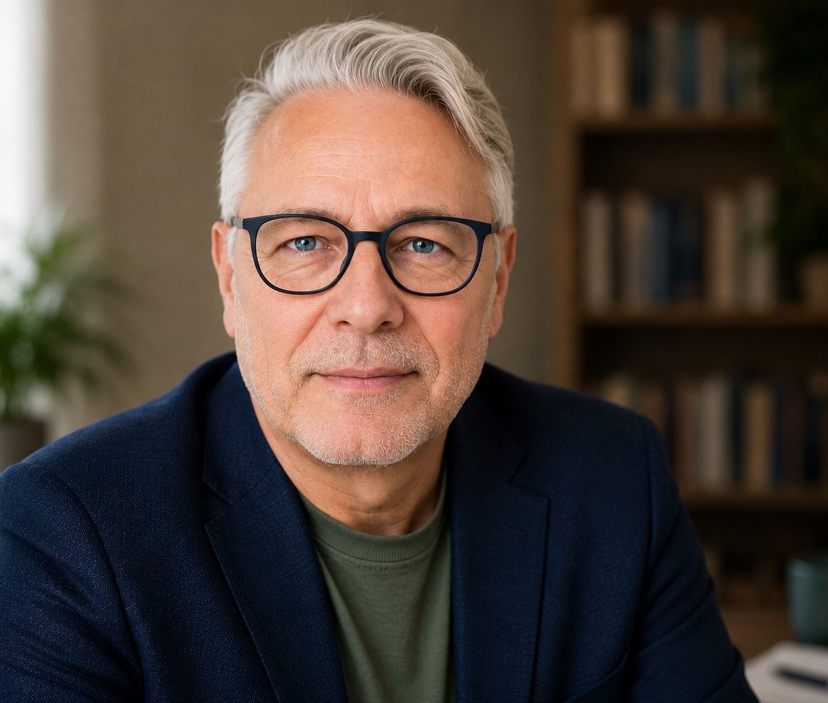 Jörg Fidorra, Executive Coach und Sparringspartner, in seinem Coachingraum